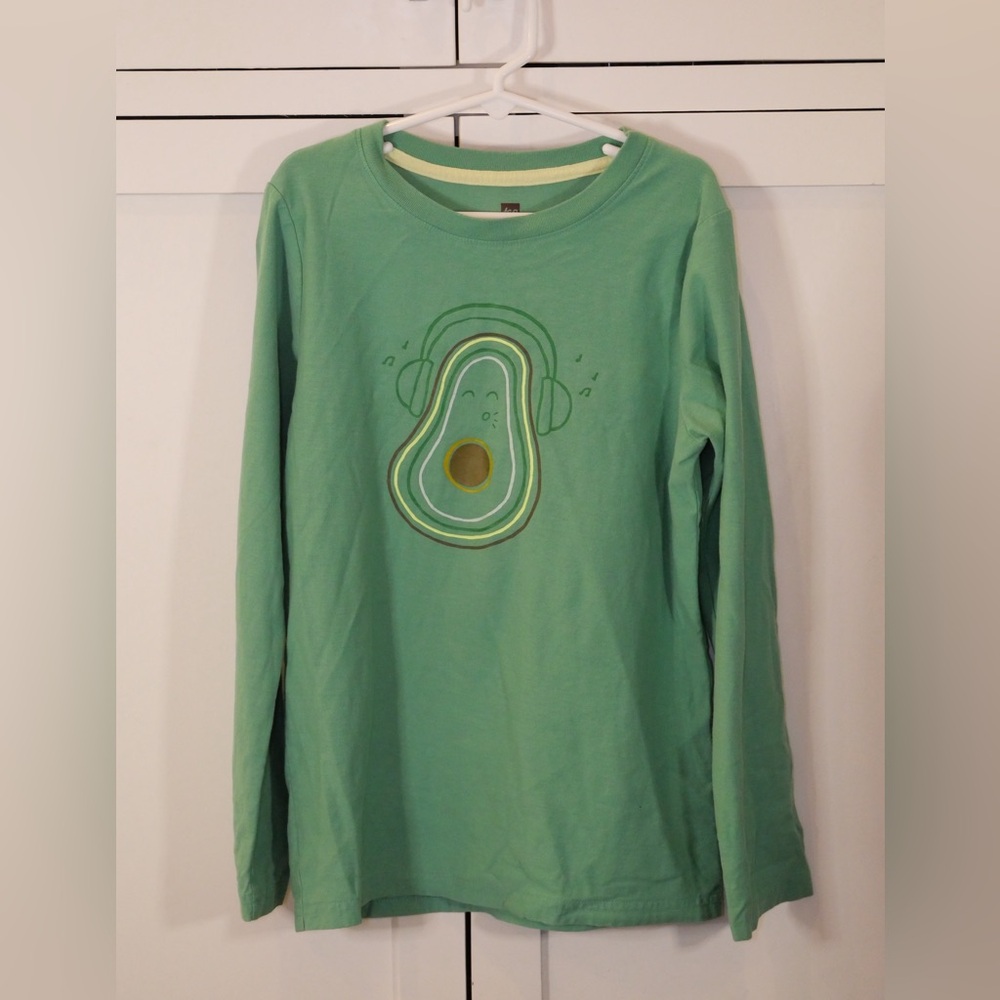 Tea Collection Rocking Avocado long sleeve t-shirt boys size 12